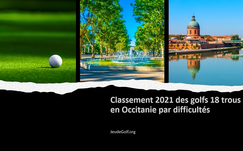 Classement 2021 des golfs 18 trous en Occitanie par difficultés