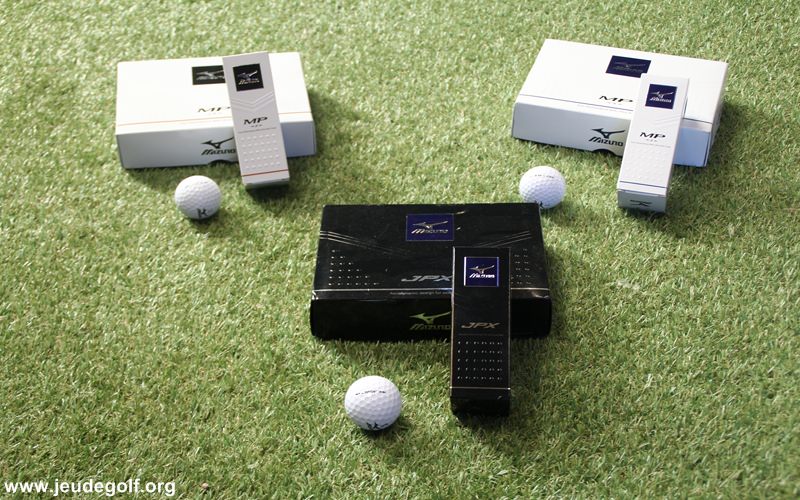 Test balles de golf Mizuno MP-X , JPX, et MP-S